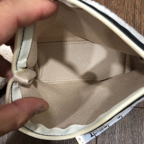 Neiman Marcus White Sherpa Shearling Tote Bag Faux Fur w/ Matching Small Bag - Picture 8 of 14